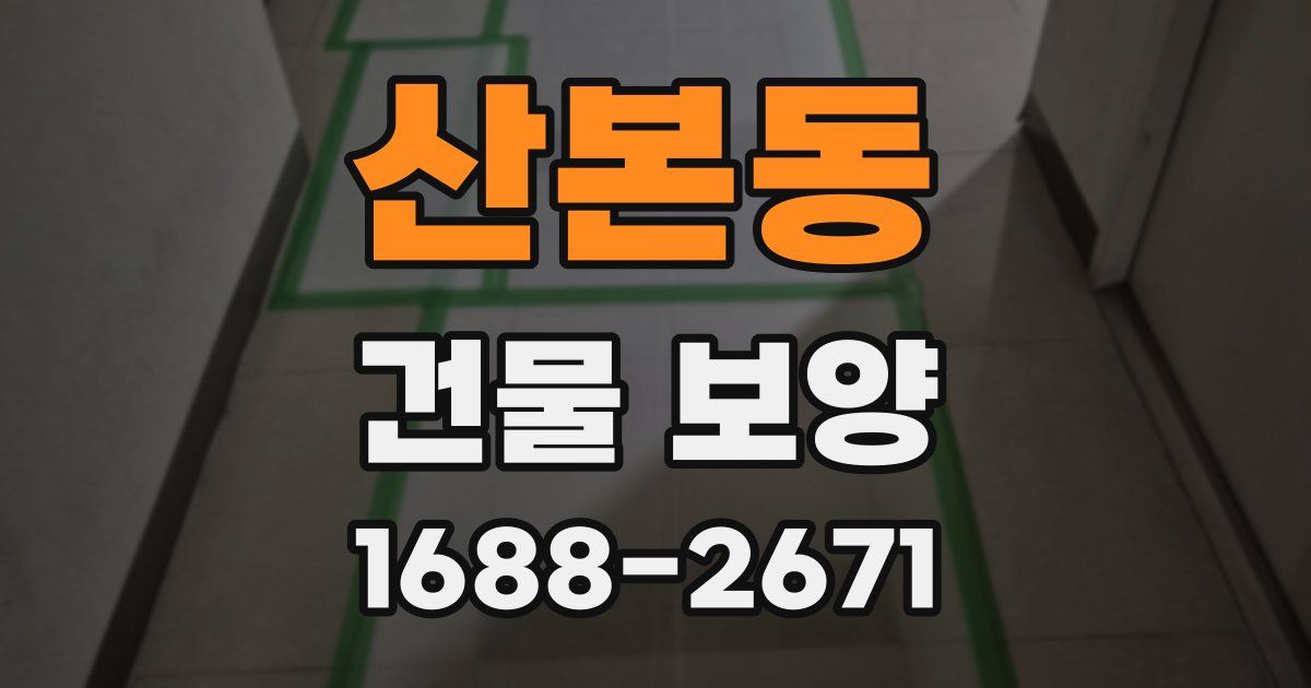 산본동 건물 보양