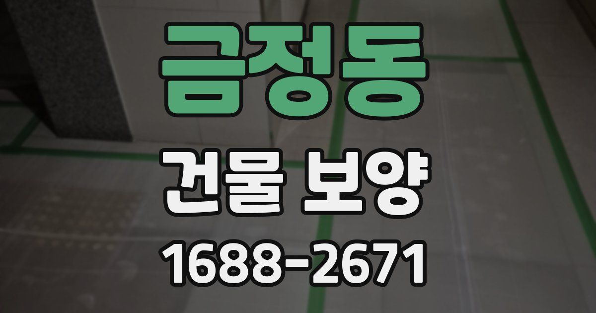 금정동 건물 보양