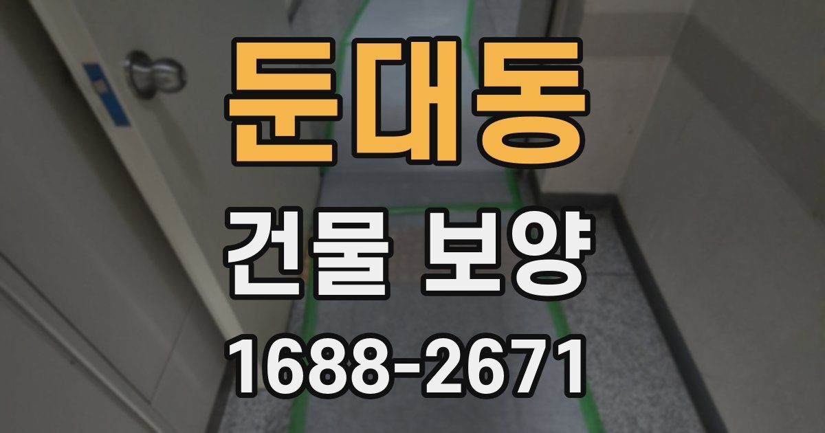 둔대동 건물 보양