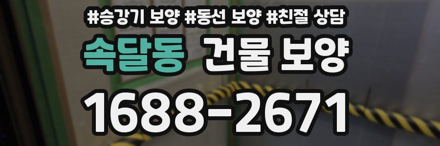 속달동 건물 보양