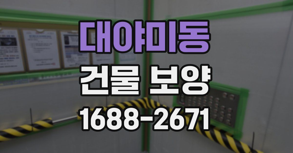대야미동 건물 보양