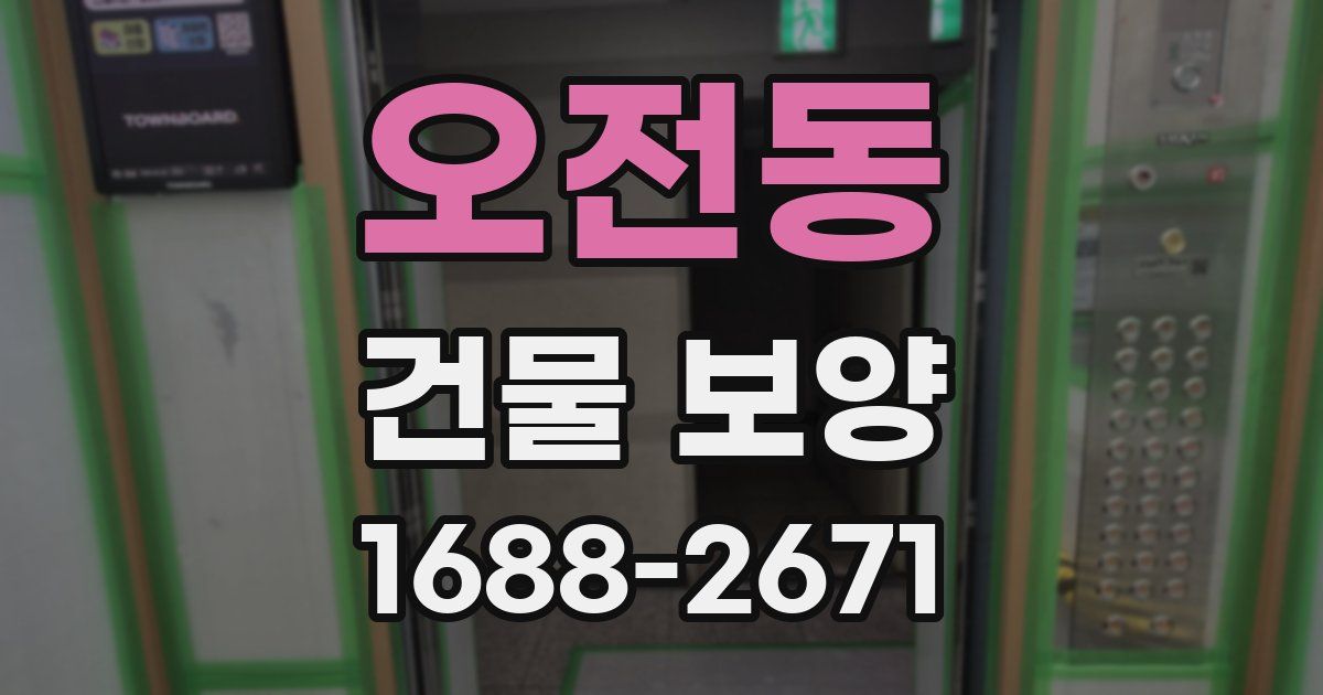 오전동 건물 보양