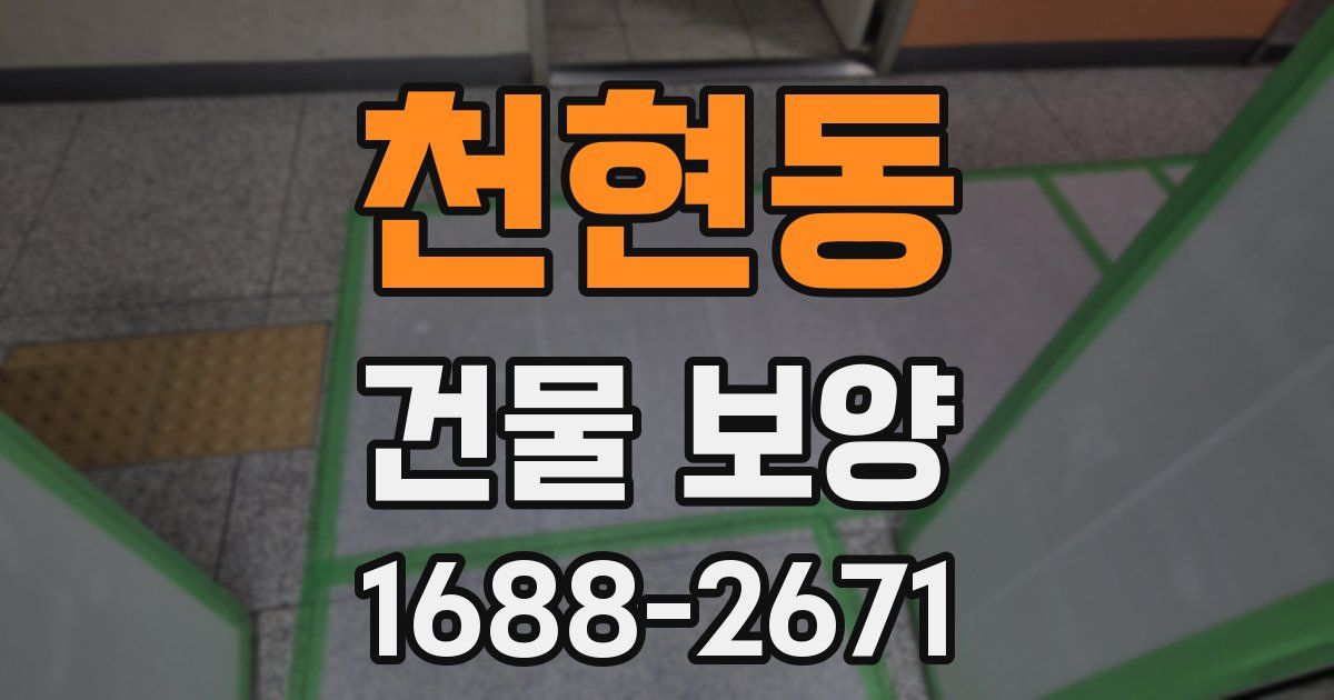 천현동 건물 보양