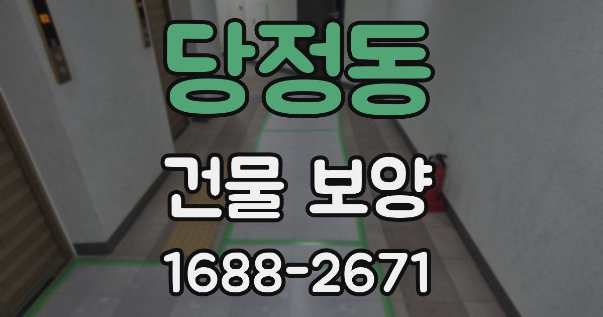 당정동 건물 보양