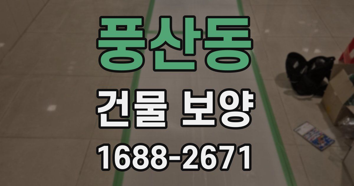 풍산동 건물 보양