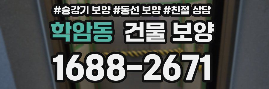 학암동 건물 보양
