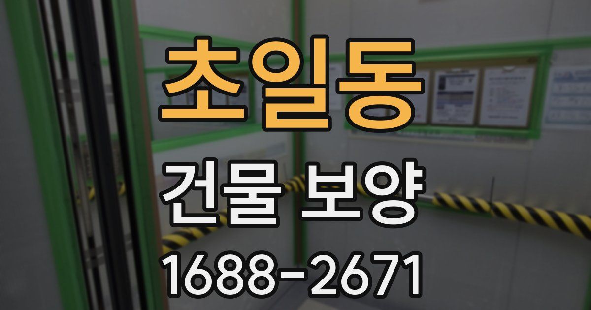 초일동 건물 보양
