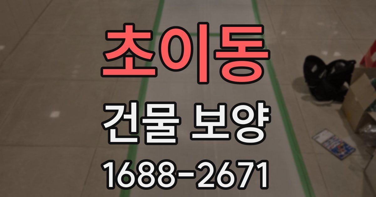 초이동 건물 보양