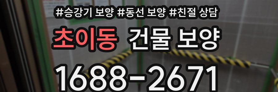 초이동 건물 보양