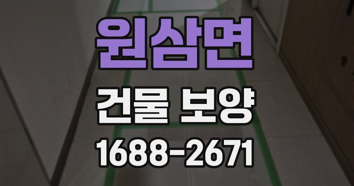 원삼면 건물 보양