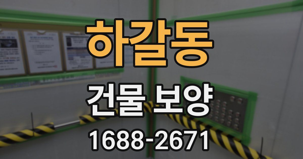 하갈동 건물 보양