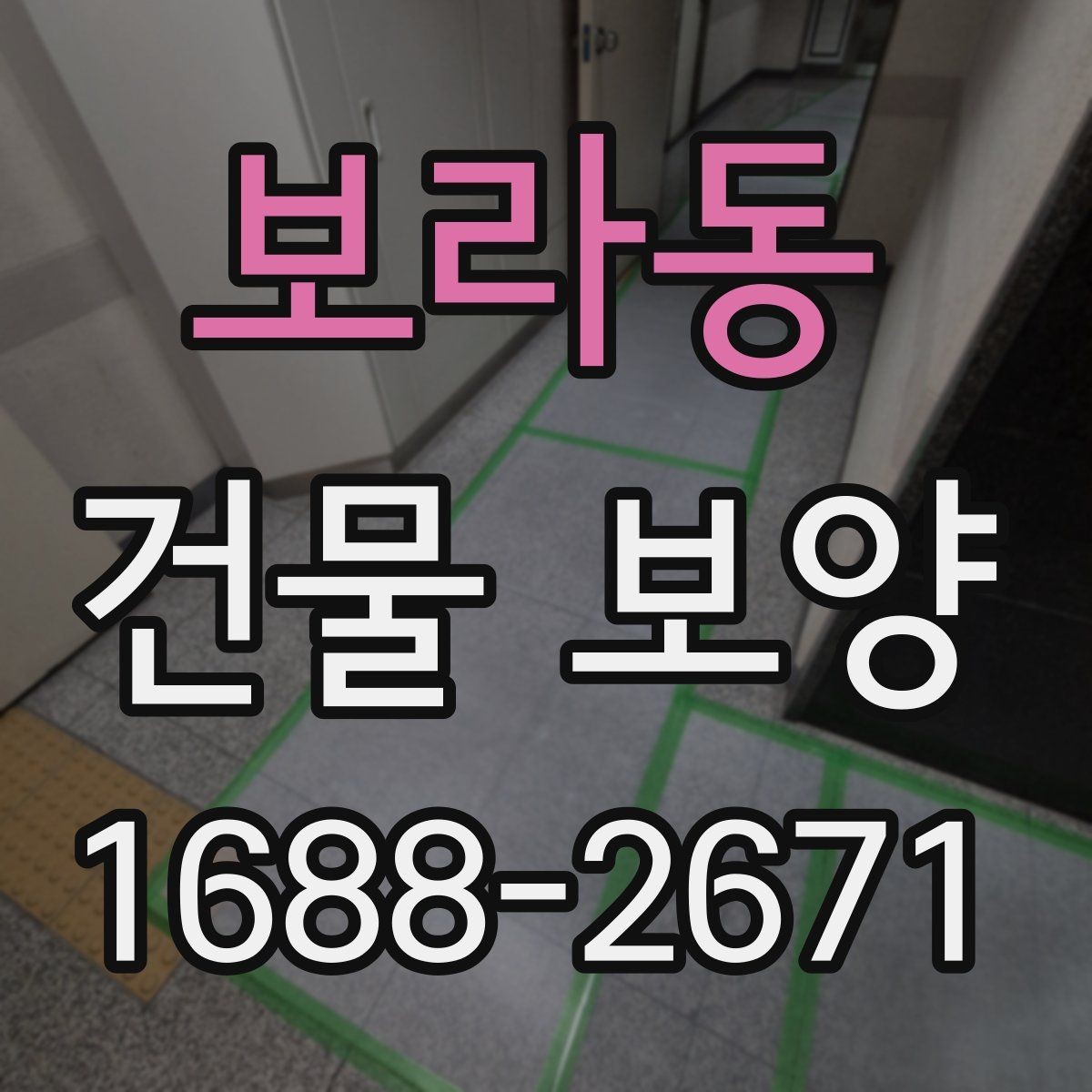 보라동 건물 보양 시 안전을 위해 챙길 점