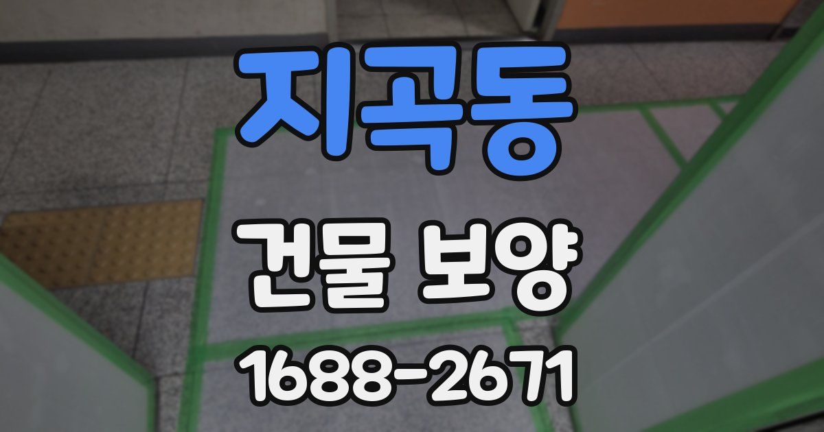 지곡동 건물 보양