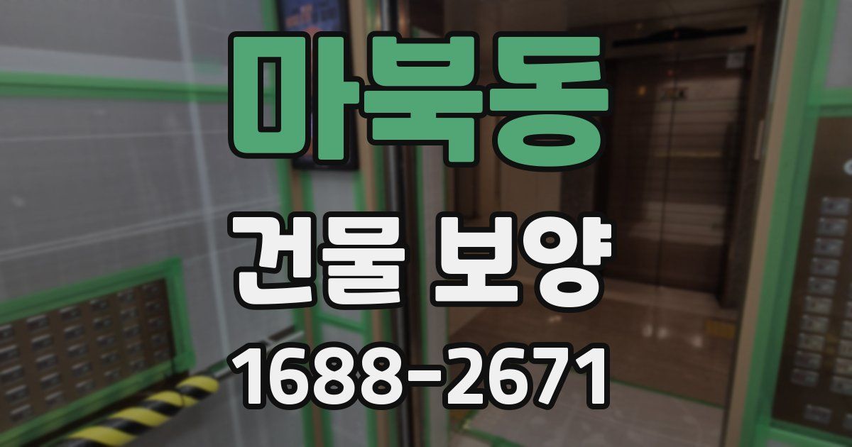 마북동 건물 보양
