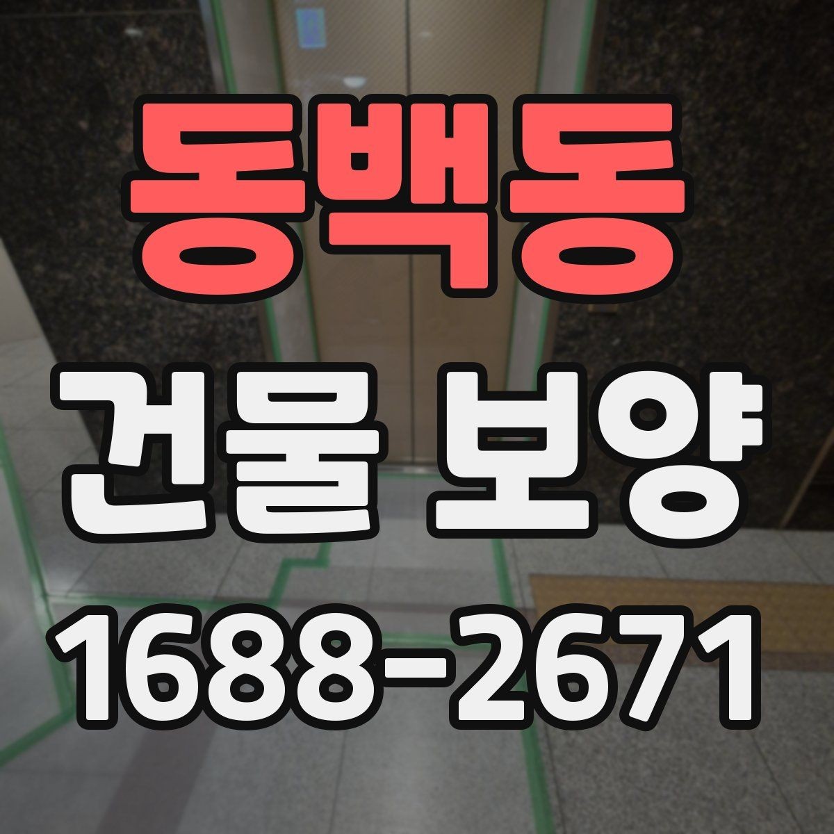 동백동 건물 보양 품질을 좌우하는 핵심 요소
