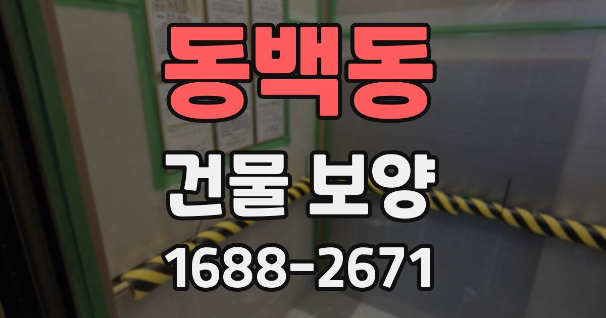 동백동 건물 보양