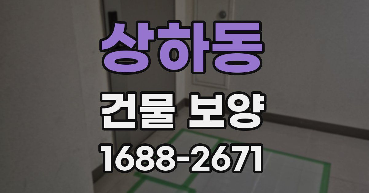 상하동 건물 보양