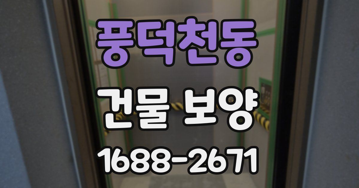 풍덕천동 건물 보양