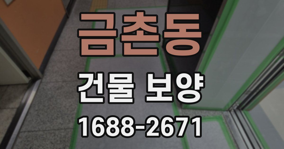 금촌동 건물 보양