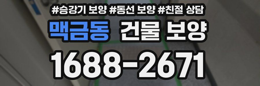 맥금동 건물 보양