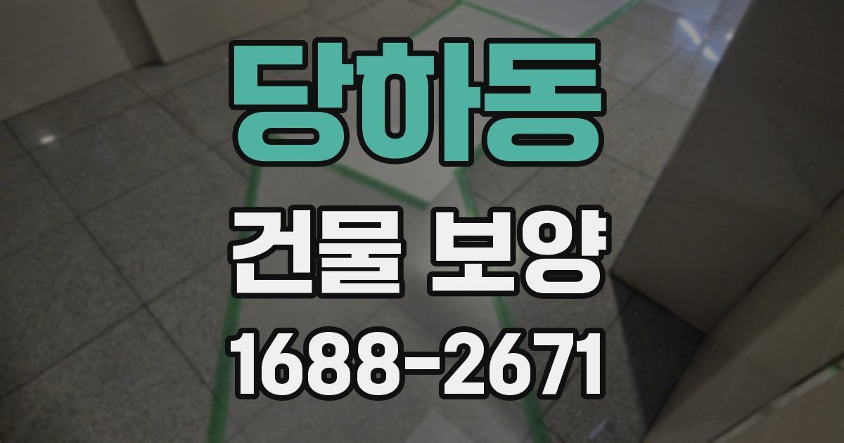 당하동 건물 보양