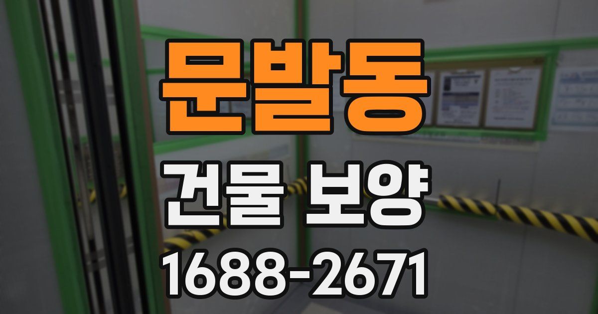 문발동 건물 보양