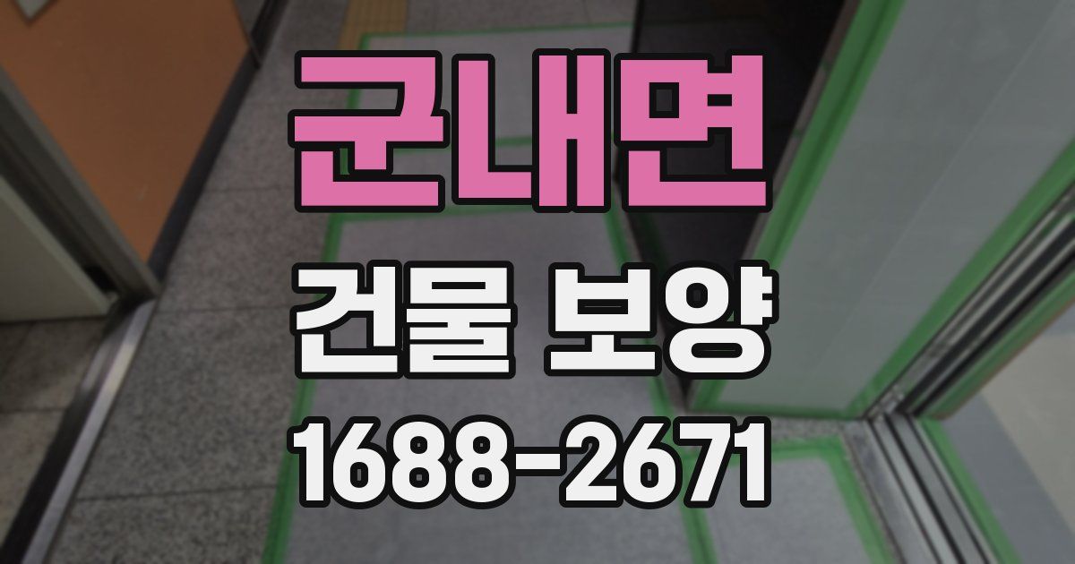 군내면 건물 보양