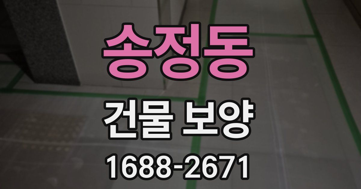 송정동 건물 보양