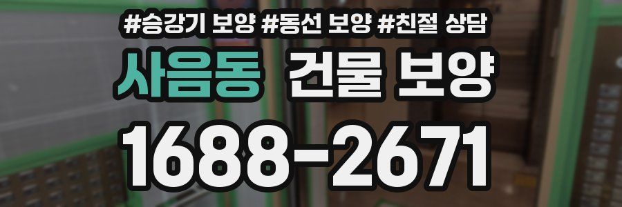 사음동 건물 보양