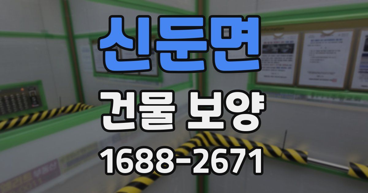 신둔면 건물 보양