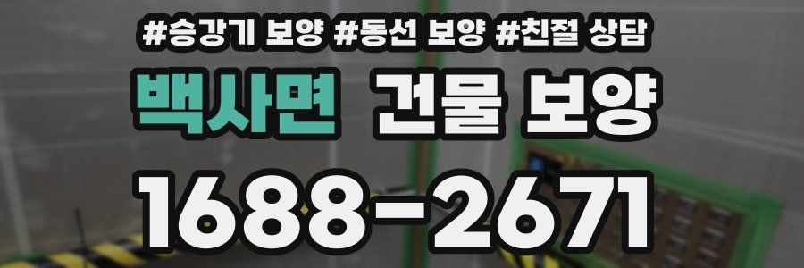 백사면 건물 보양