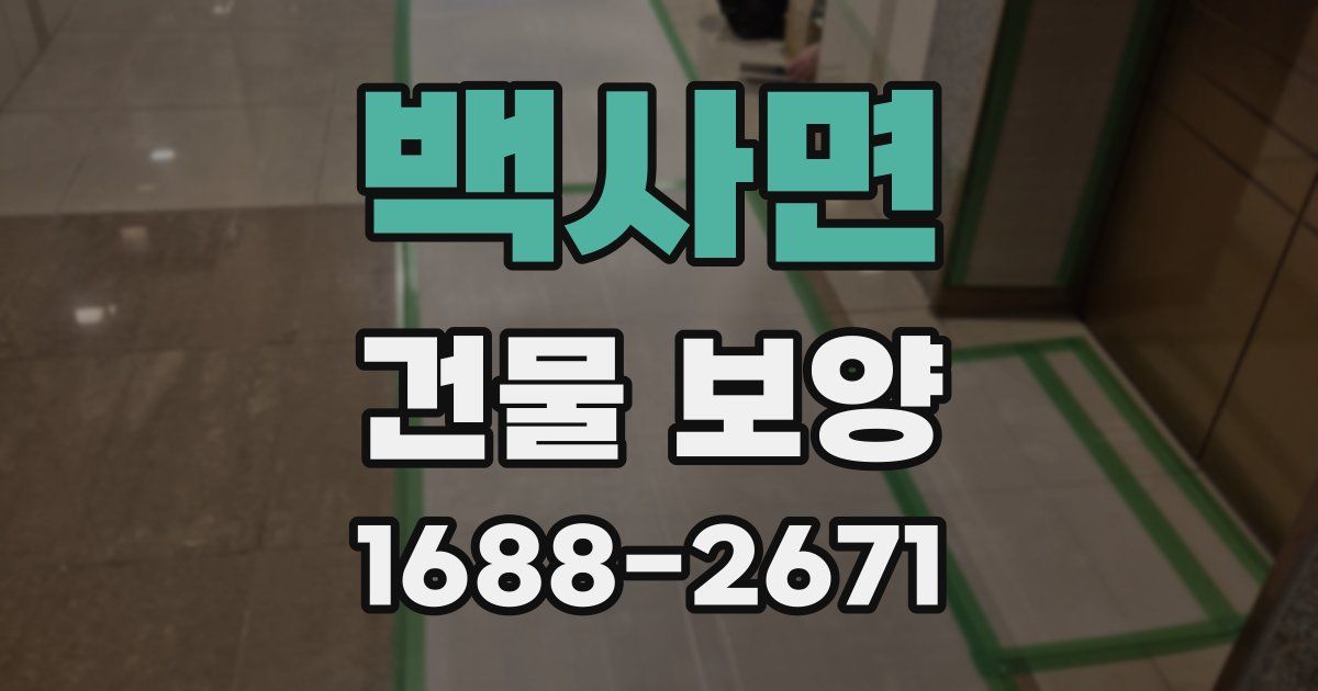 백사면 건물 보양