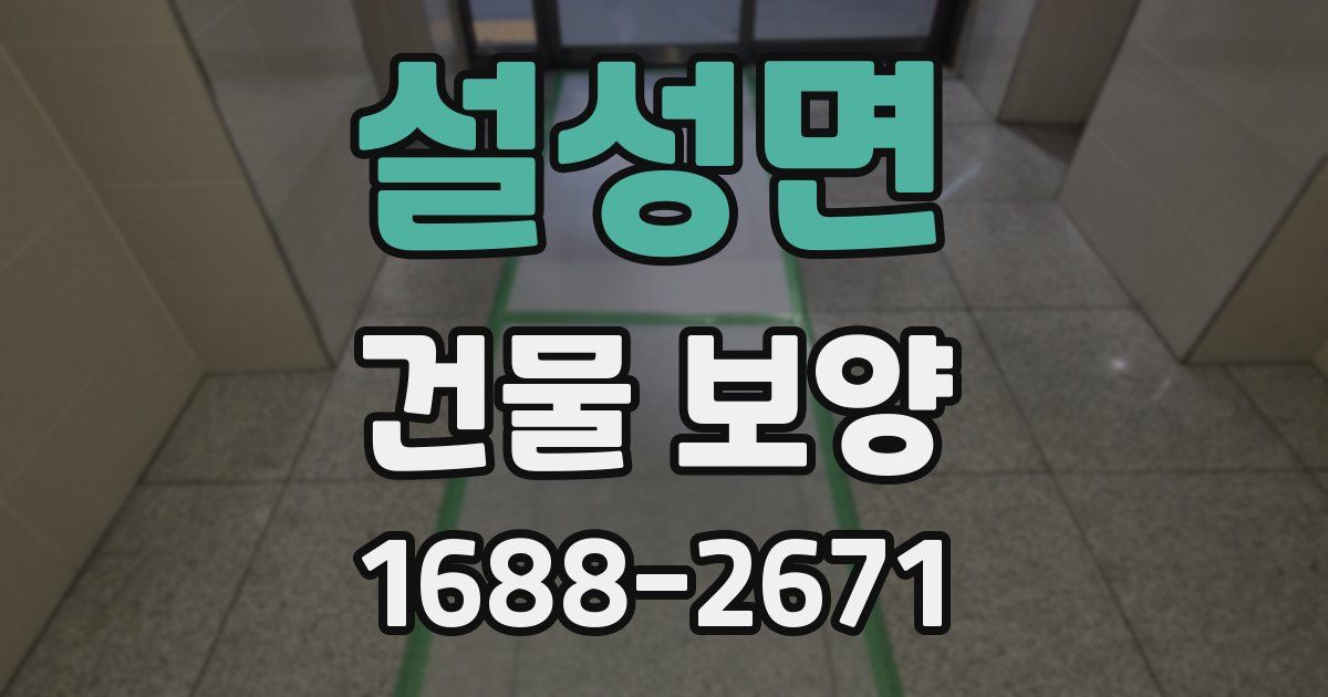 설성면 건물 보양
