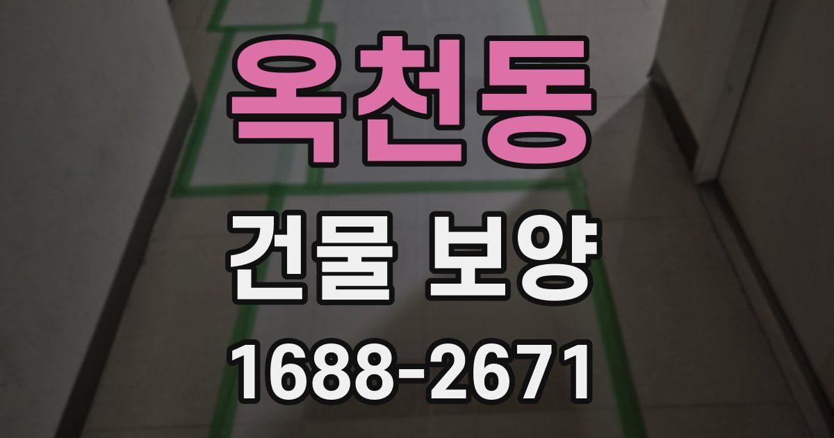 옥천동 건물 보양