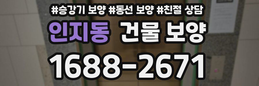 인지동 건물 보양