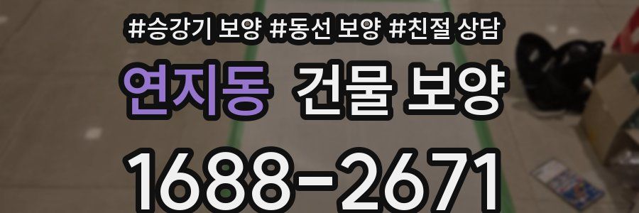연지동 건물 보양