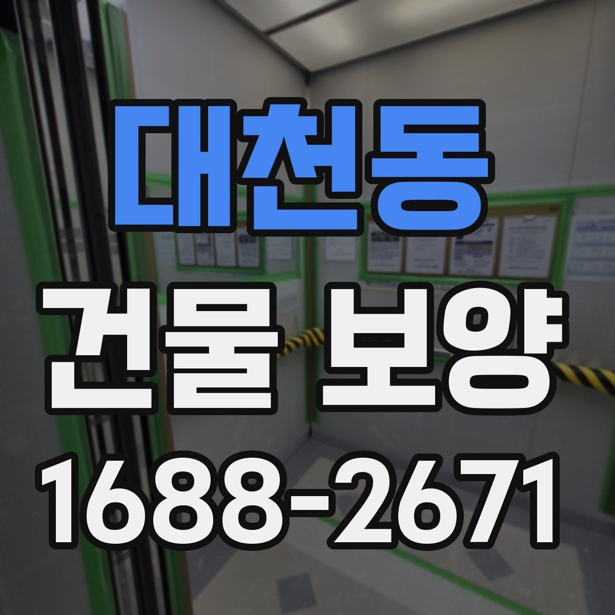대천동 건물 보양 범위를 넓힐 때 생기는 변수