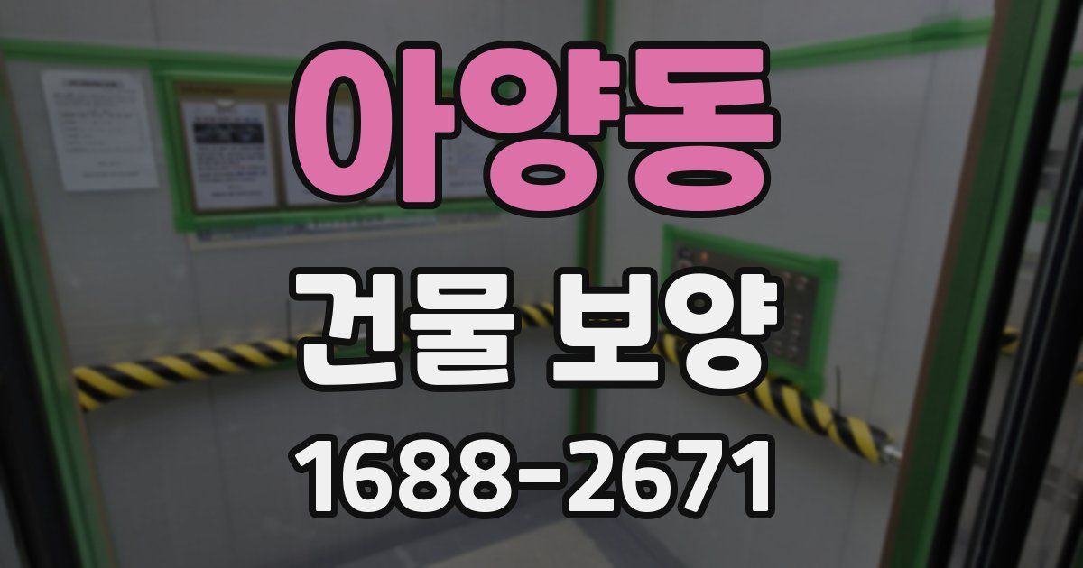 아양동 건물 보양