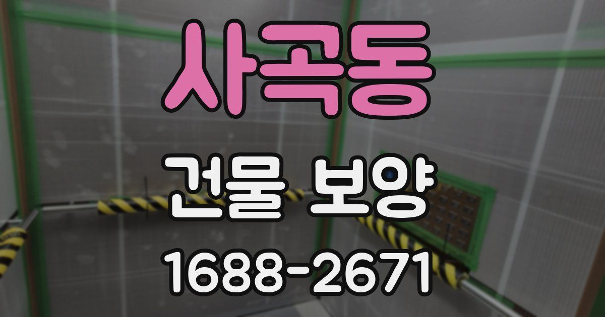 사곡동 건물 보양