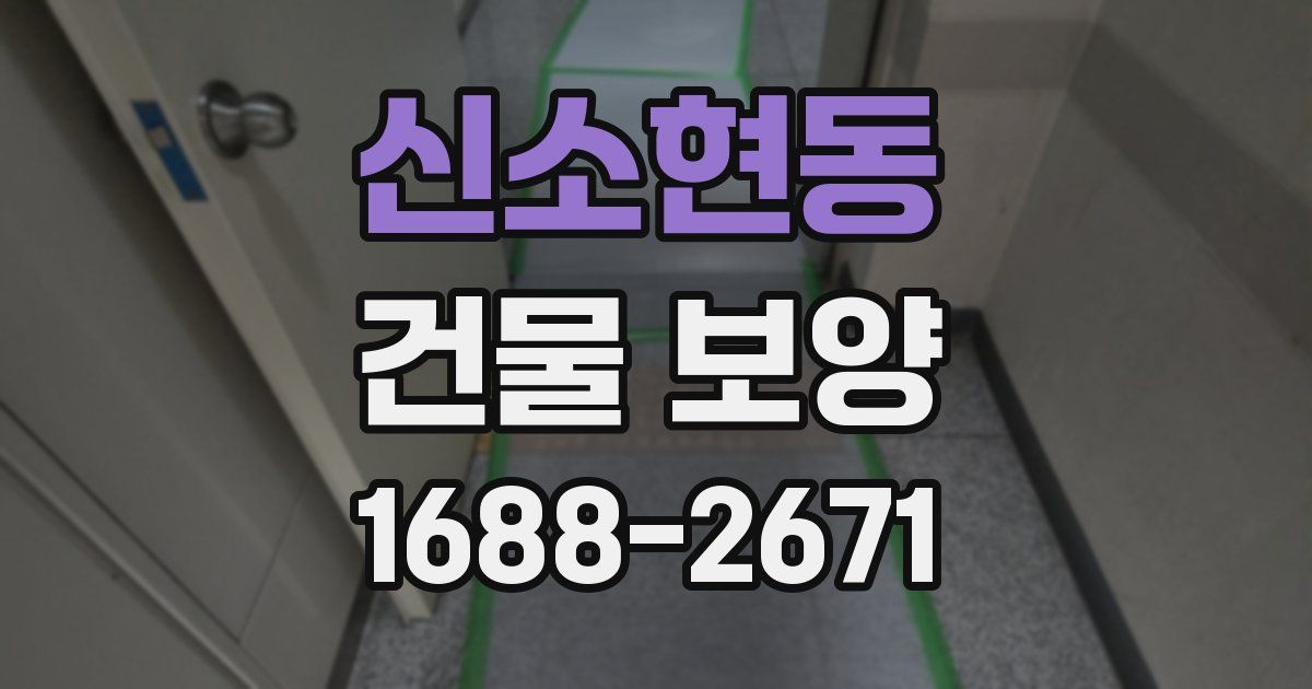 신소현동 건물 보양
