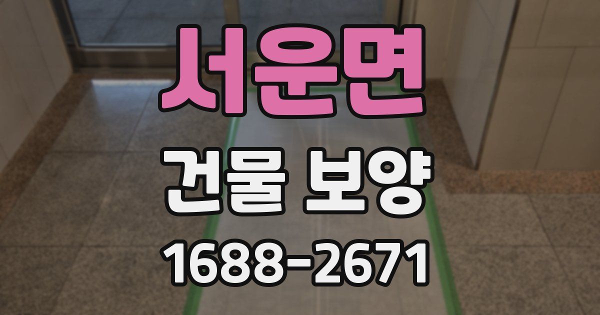 서운면 건물 보양