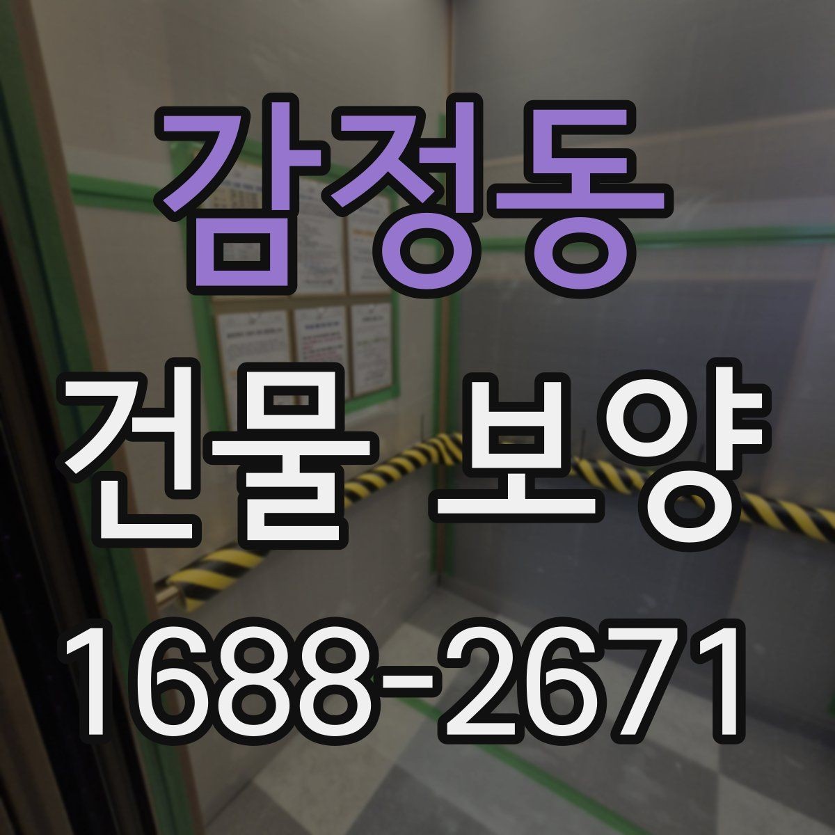 감정동 건물 보양 작업이 마감 품질에 미치는 영향
