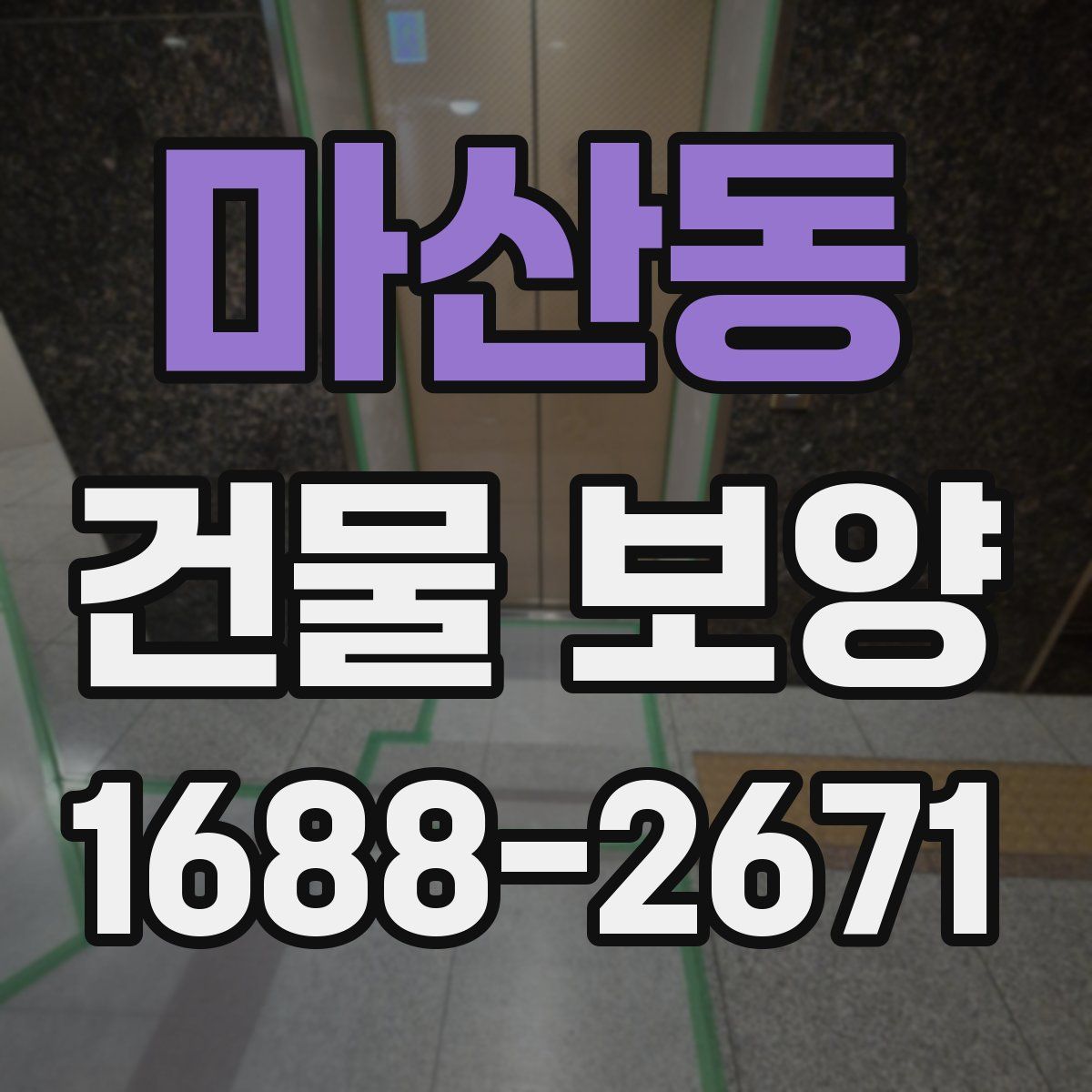 마산동 건물 보양