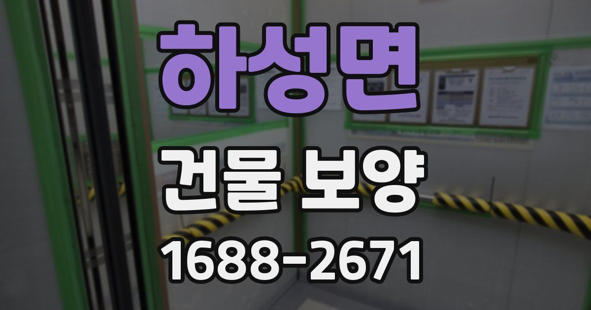 하성면 건물 보양