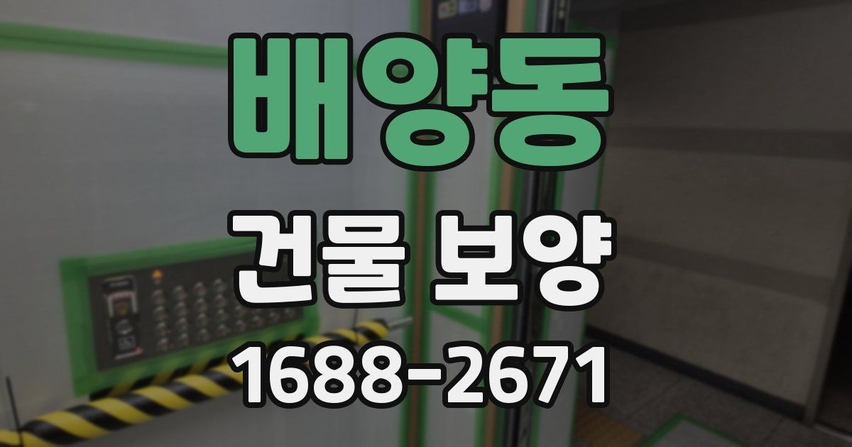 배양동 건물 보양