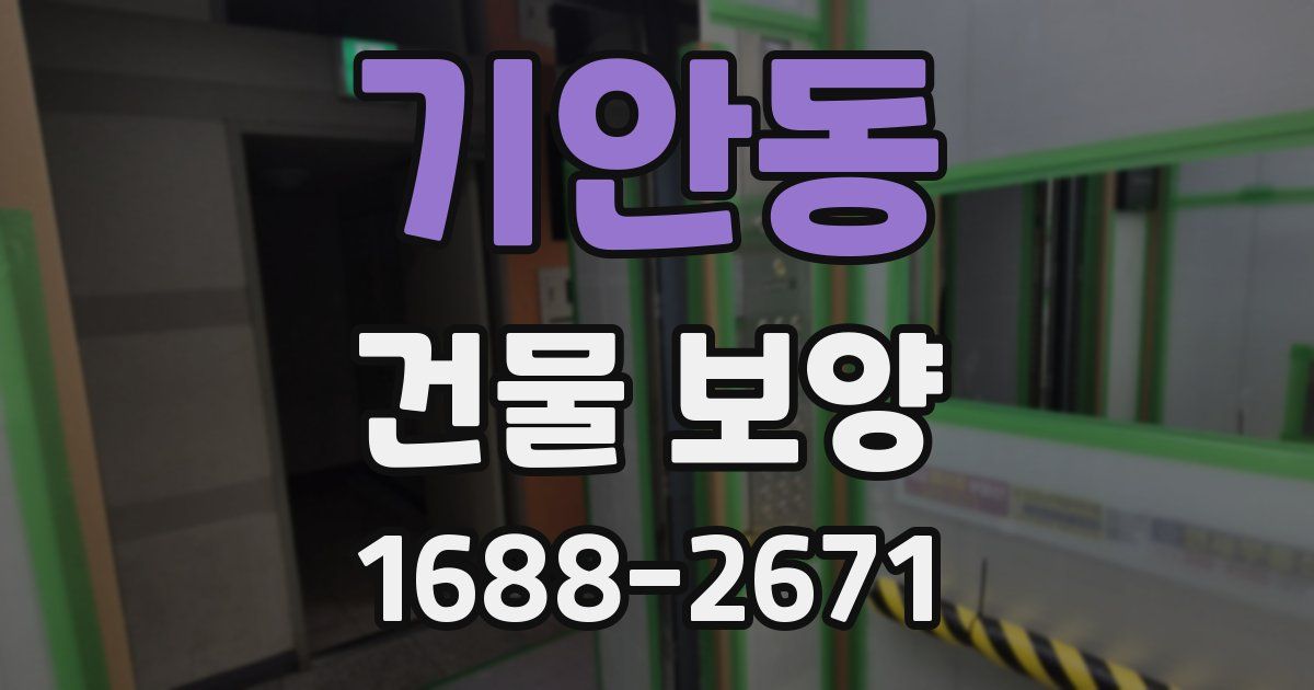 기안동 건물 보양