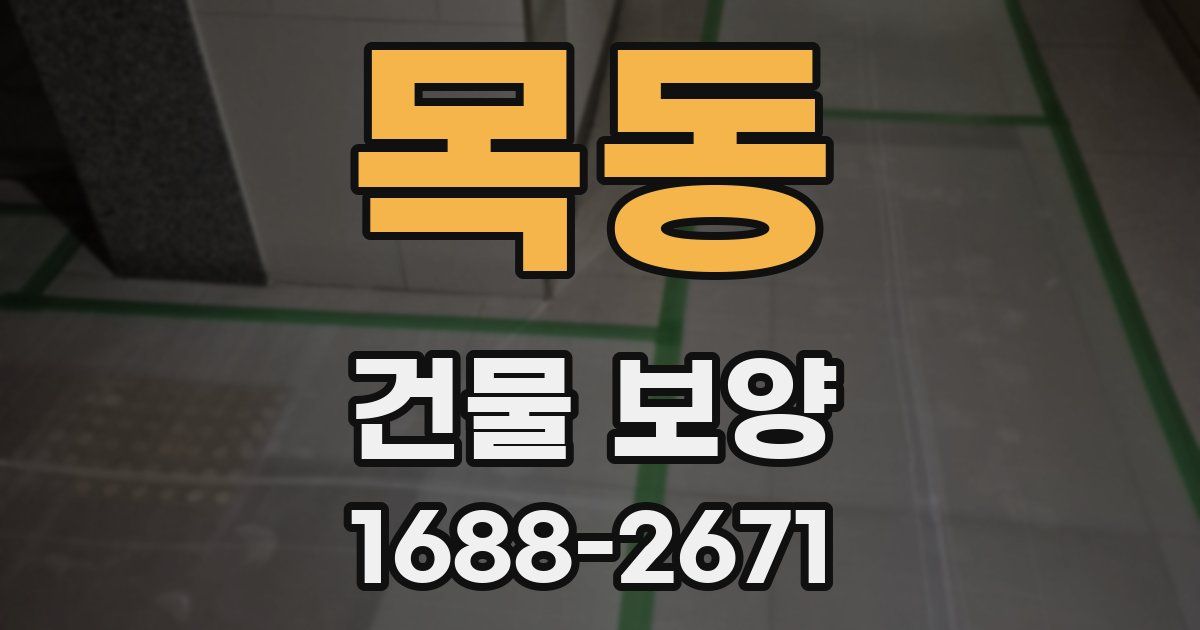 목동 건물 보양