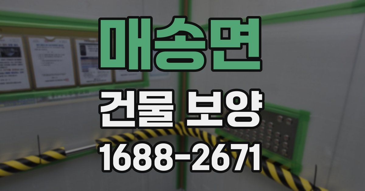 매송면 건물 보양