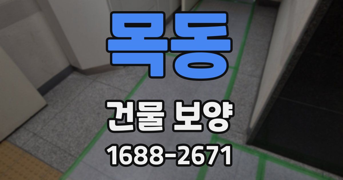 목동 건물 보양