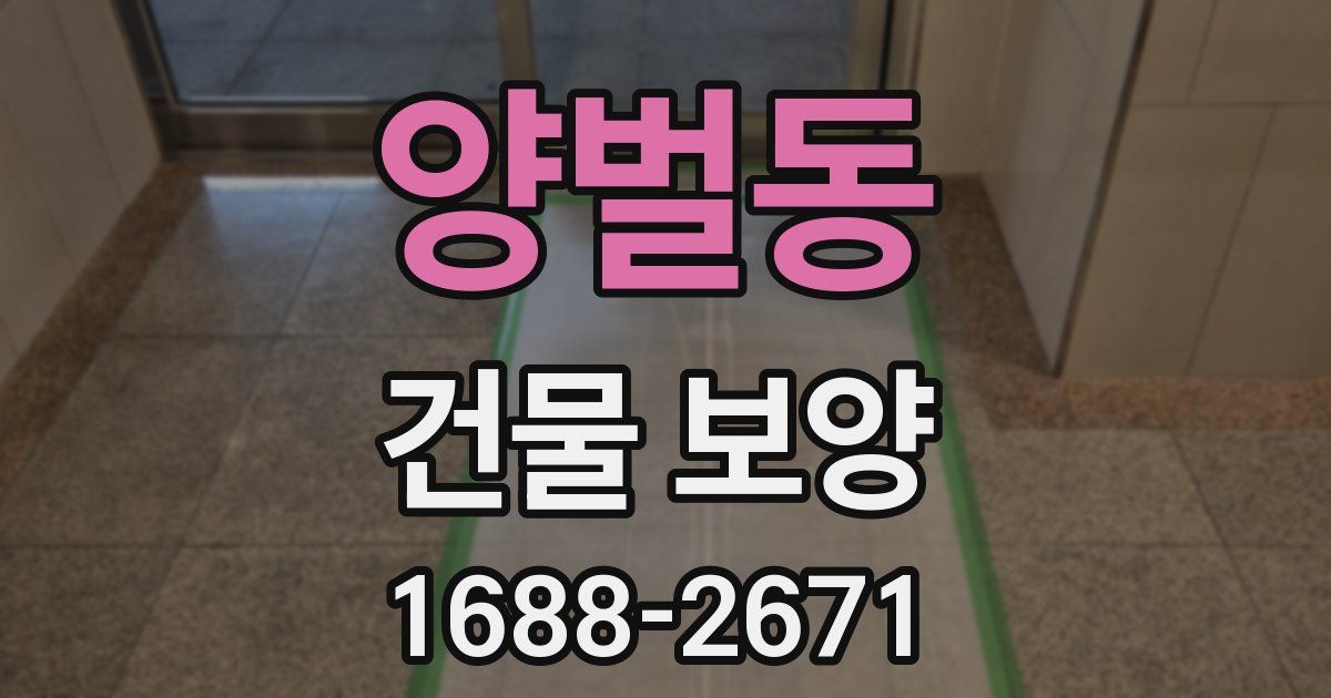 양벌동 건물 보양